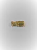 5/16" Hex Open End Extended Bacon Nut  Similar to the original design. Extended to .785" Long  Currently available in raw brass finish 